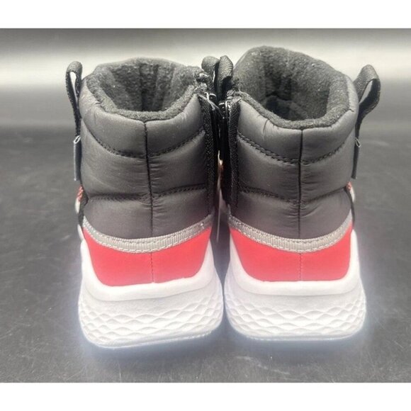 Skechers Skech-Lite Waterproof Black Red Winter Snow Boots TODDLER Sz 6 NEW - Picture 4 of 9